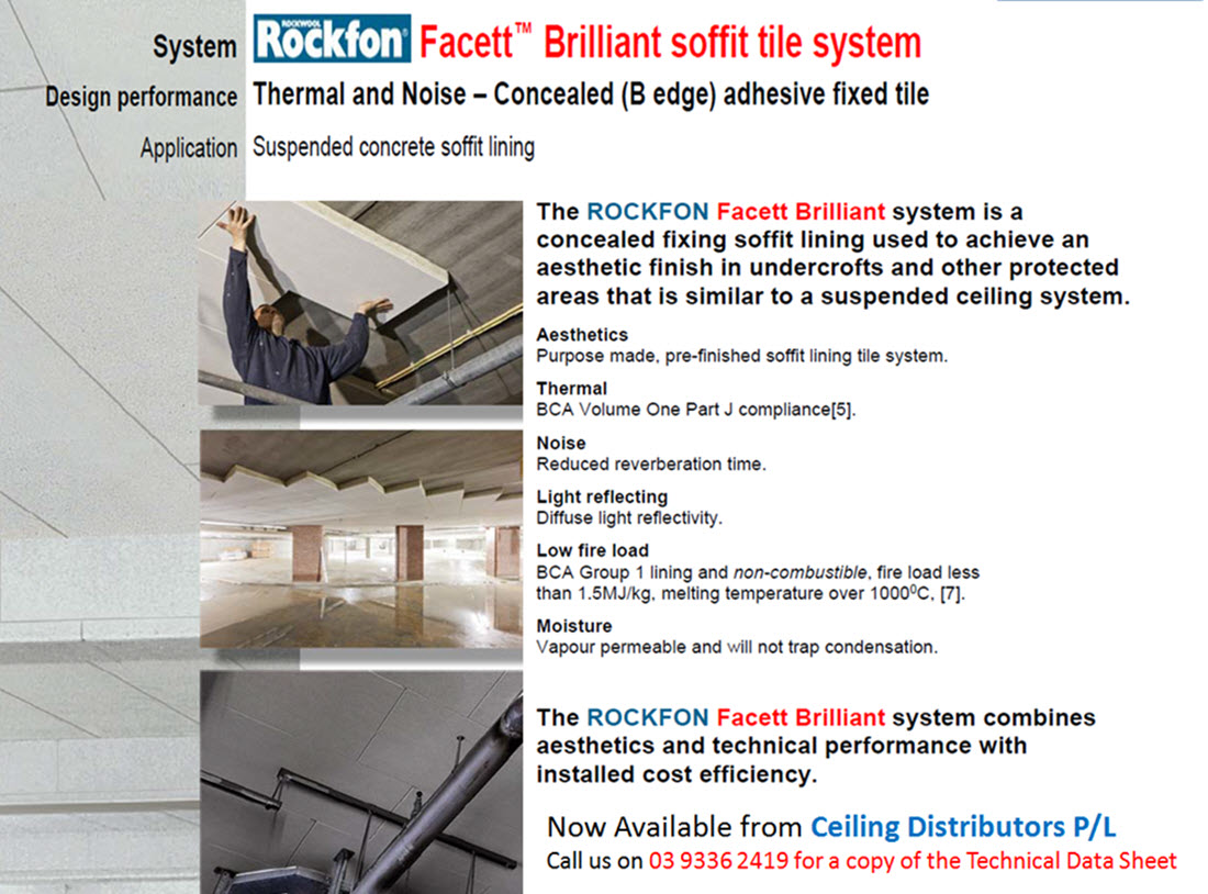 Rockfon Ceiling Tiles Facett Soffit Tiles Ceiling